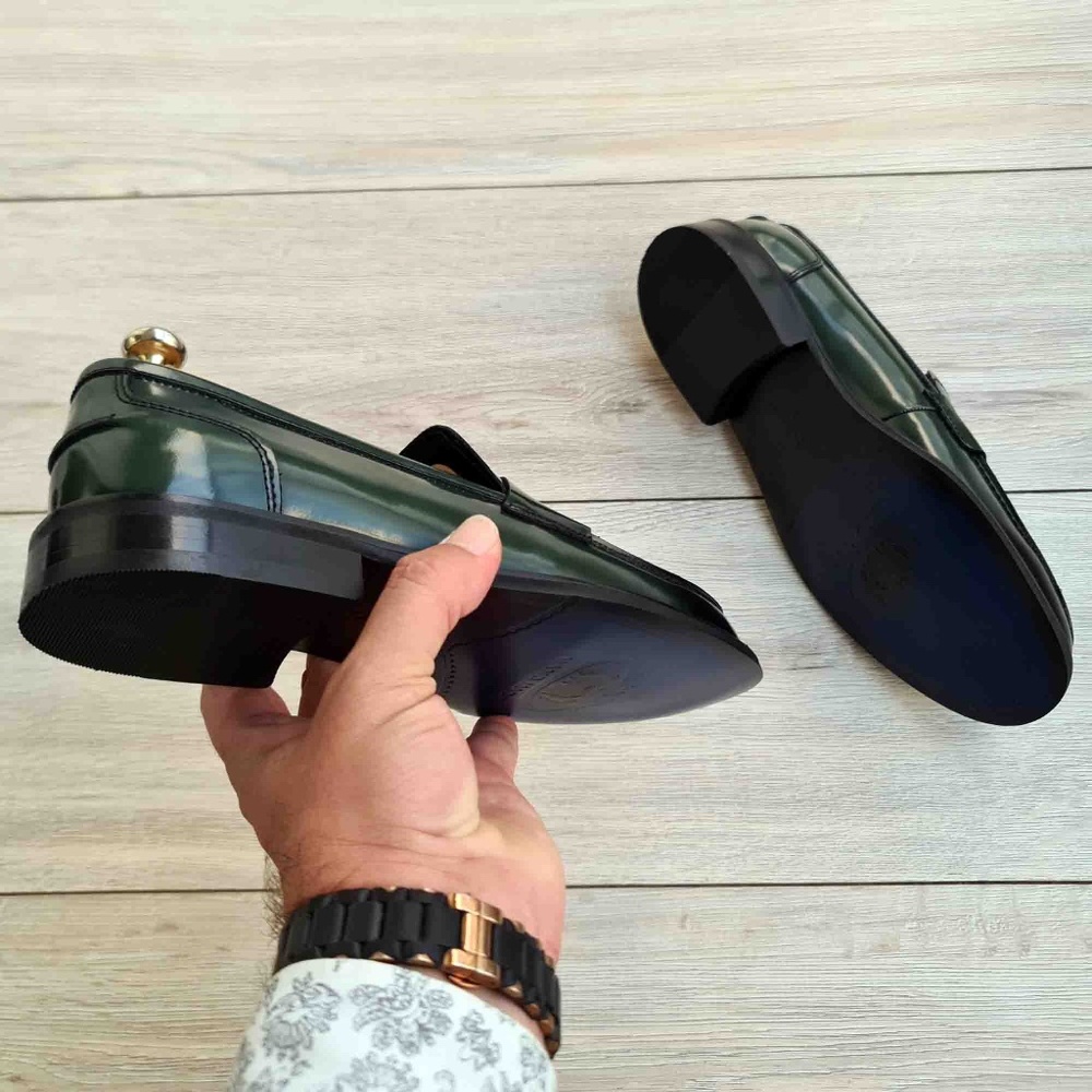 Men's Leather Loafers - Picture 3 of 4